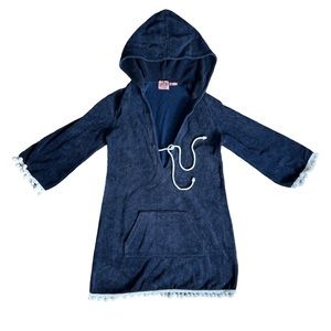 Juicy Couture swim cover with ball trim